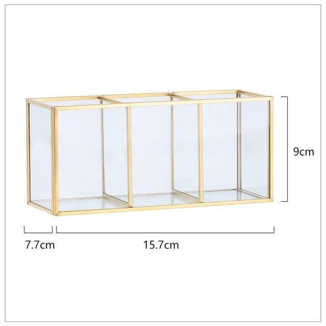 Glass Organiser with Gold Rim - Nordic Side - 