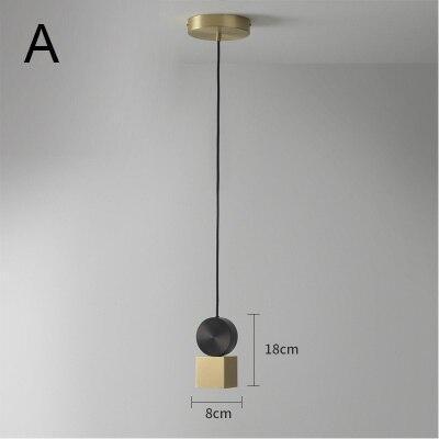 Bronze Geometric Pendant Ligth - Nordic Side - 