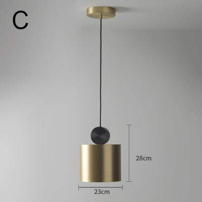 Bronze Geometric Pendant Ligth - Nordic Side - 