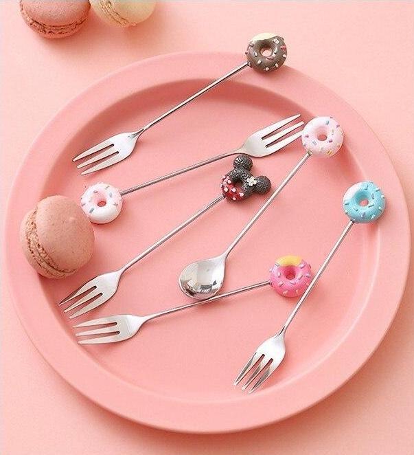 Donut Dessert Spoon & Fork - Nordic Side - 