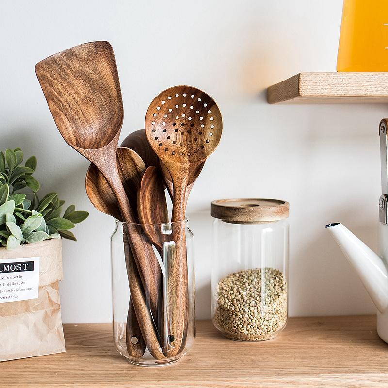 Teak Wood Utensils - Nordic Side - 