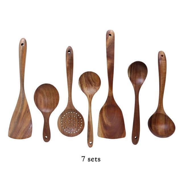 Teak Wood Utensils - Nordic Side - 