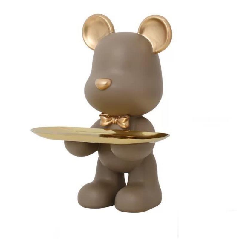 Chame Decorative Bear Tray Stand