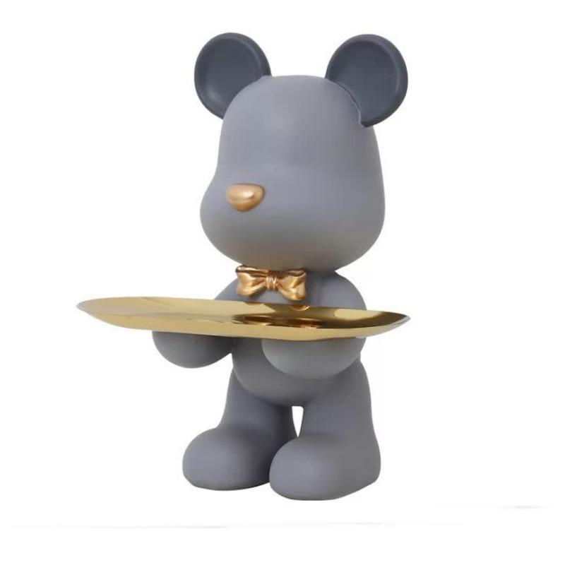 Chame Decorative Bear Tray Stand