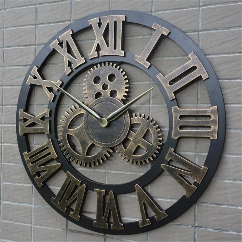 Fabrizio Distressed Farmhouse Wall Clock