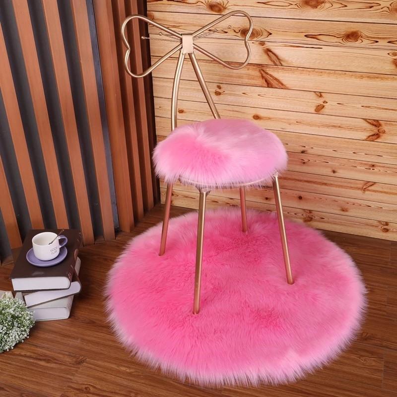 Luxury Soft SheepSkin Fluffy Chair Cover - Nordic Side - 