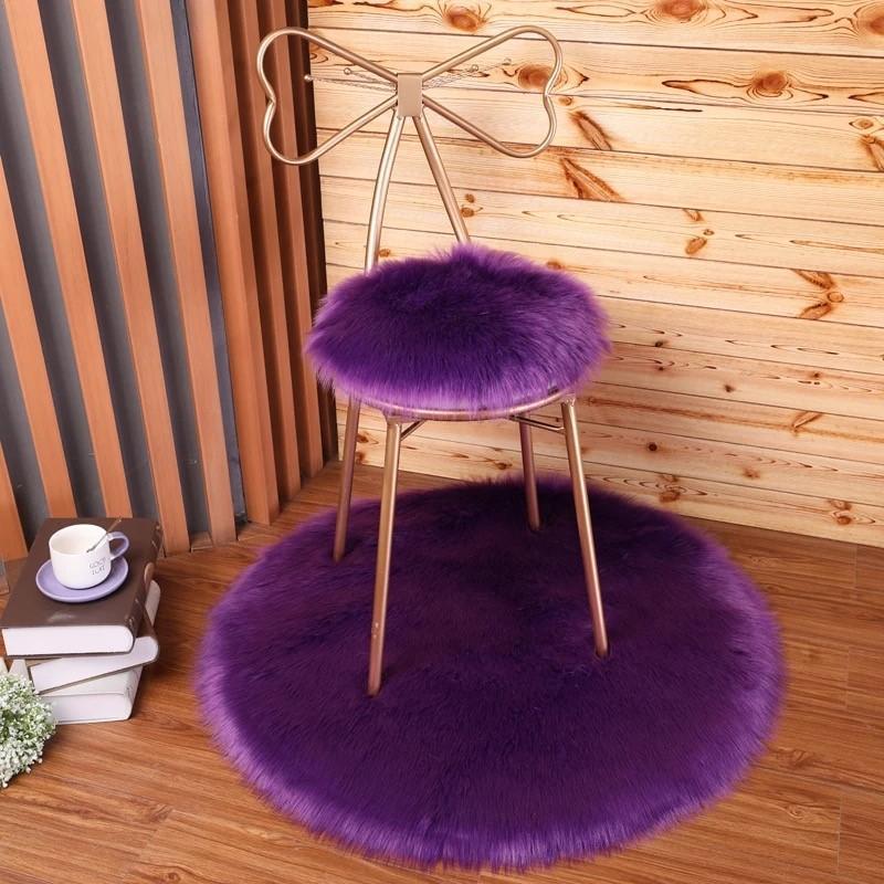 Luxury Soft SheepSkin Fluffy Chair Cover - Nordic Side - 