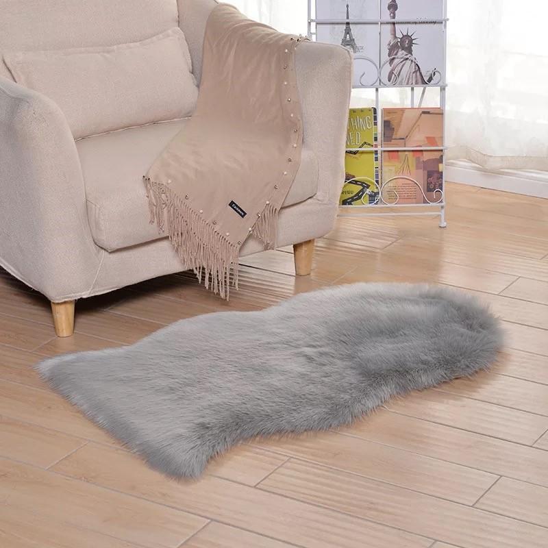 Luxury Soft SheepSkin Fluffy Chair Cover & Carpet - Nordic Side - 