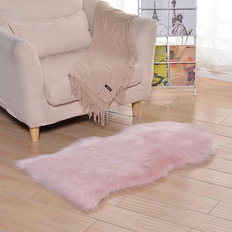 Luxury Soft SheepSkin Fluffy Chair Cover & Carpet - Nordic Side - 