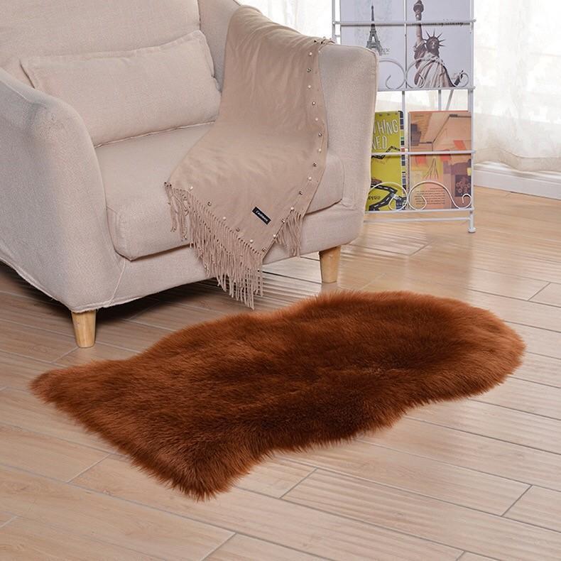 Luxury Soft SheepSkin Fluffy Chair Cover & Carpet - Nordic Side - 