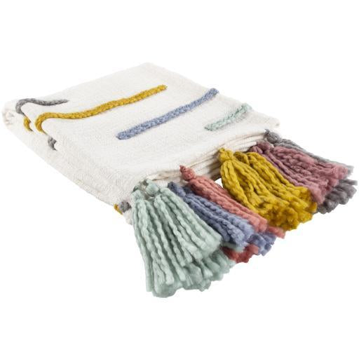 Playtime Throw with Tassles - Nordic Side - 