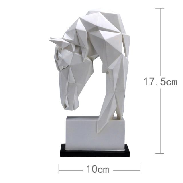 Geometric Horse Head Decor