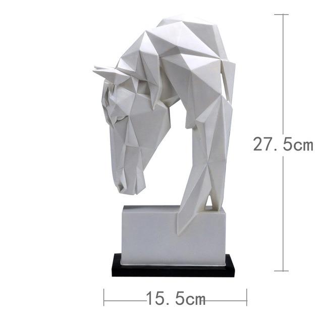 Geometric Horse Head Decor