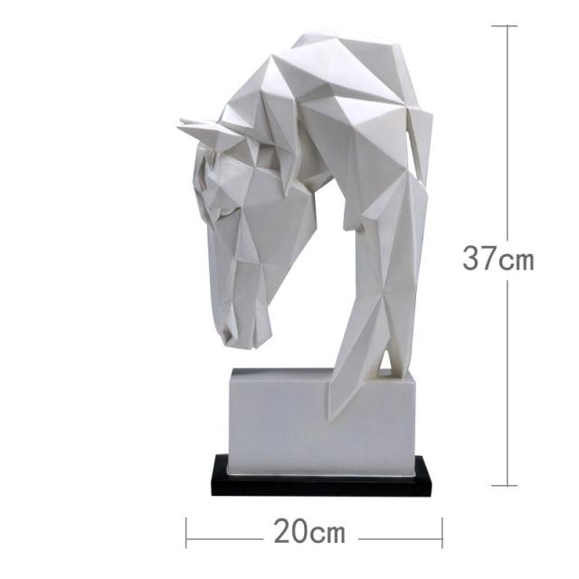 Geometric Horse Head Decor