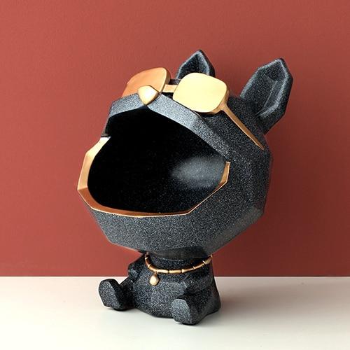 Cool Hand-Painted Dog Storage Figurine