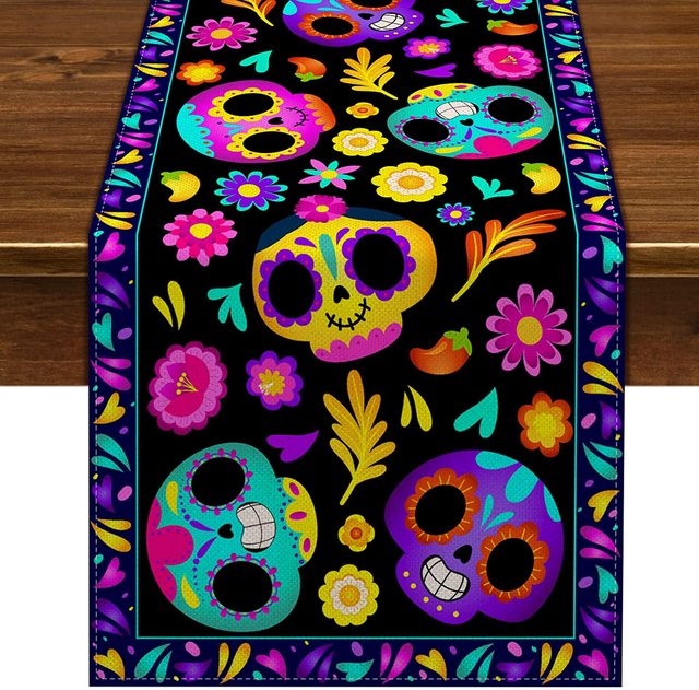 Sugar Skull Table Runner