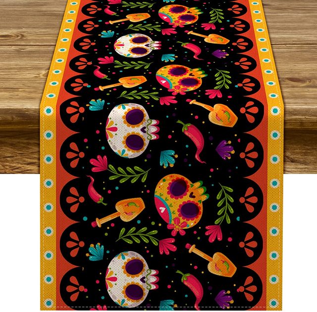 Sugar Skull Table Runner