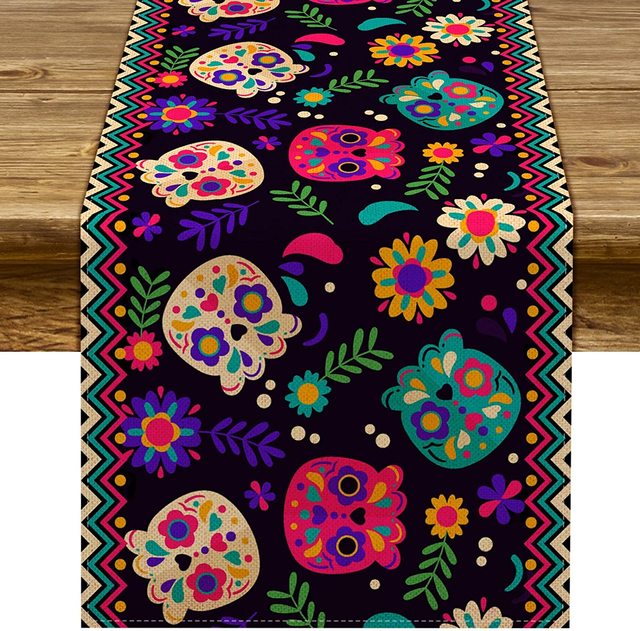 Sugar Skull Table Runner