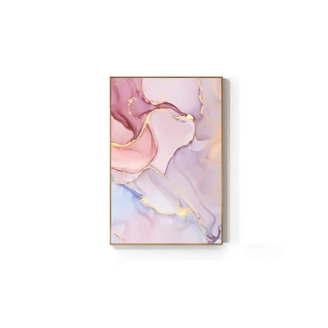 Abstract Pink & Golden