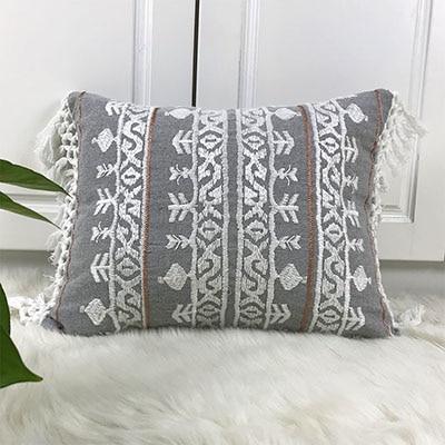 Linen Embroidered Pillow Case - Nordic Side - Bedroom, Living Room, not-hanger, Pillows