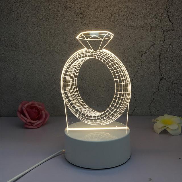 Novelty Illusion Night Lamp - Nordic Side - 