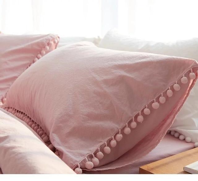 Pom Pom Bedding Pillow Case - Nordic Side - not-hanger