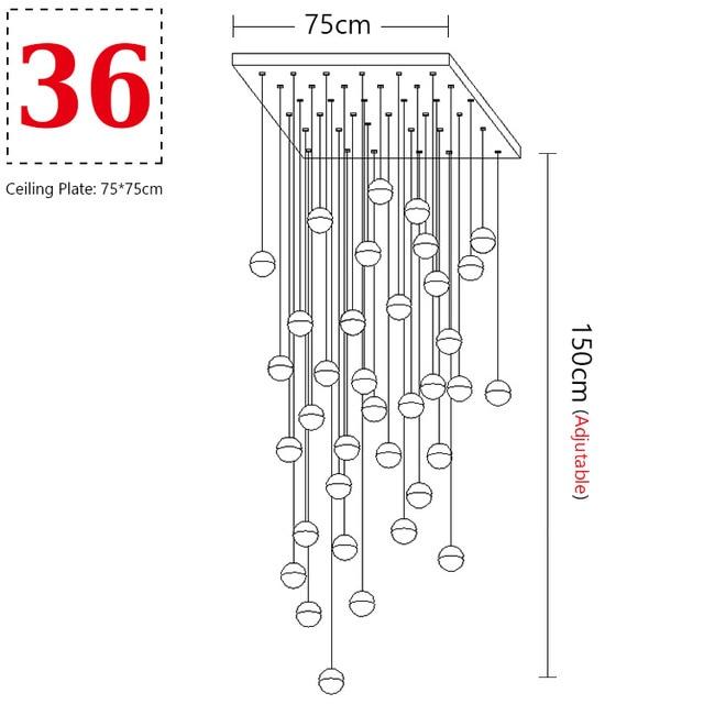 Modern Cluster Pendant Light - Nordic Side - Lightning