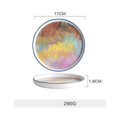 Watercolor Canvas Plate - Nordic Side - 