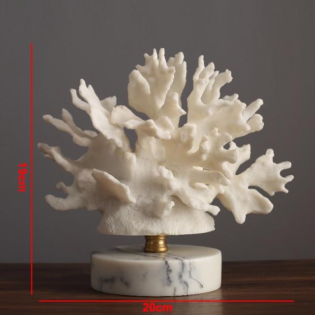 Coral Artisan Coral Figurines for Home Decor