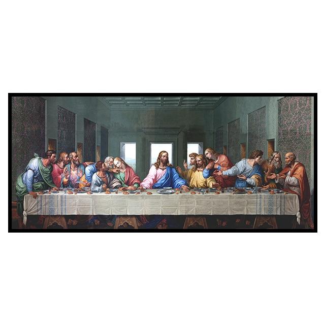 Vibrant Last Supper Canvas Print