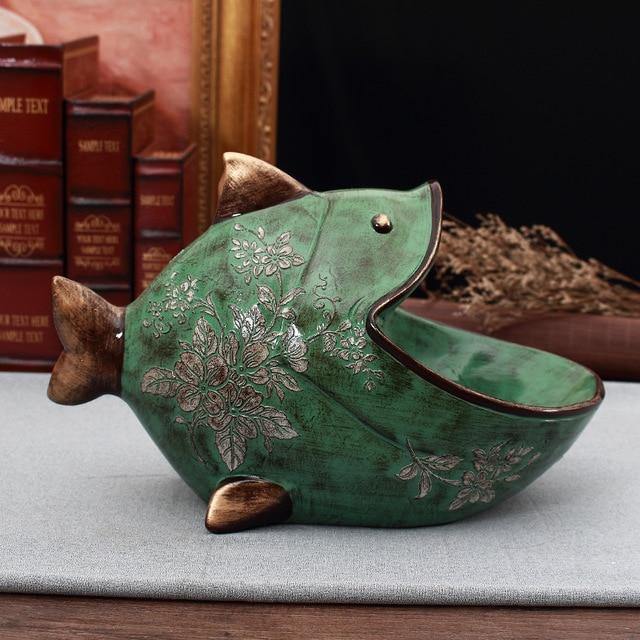 Fish Storage Figurine - Nordic Side - fish