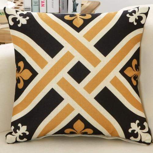 Geometric Bronze Cushion - Nordic Side - bis-hidden, home decor, throw pillow