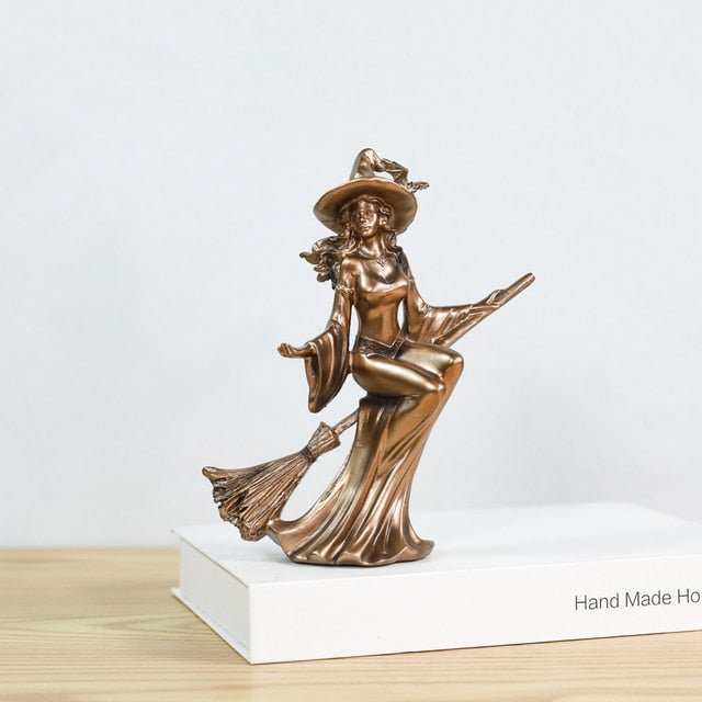 Resin Witch Figurine Statue