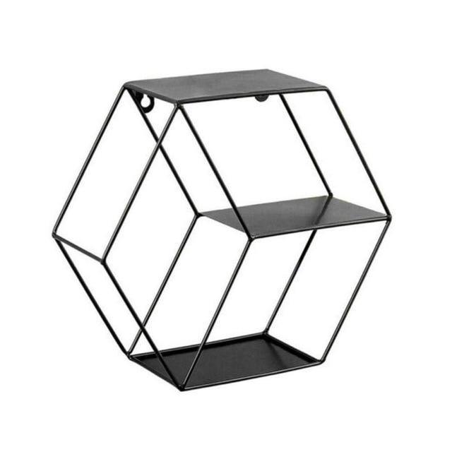 Stylish Floating Shelves - Nordic Side - floating, hexagon, shelf, shelves, stylish