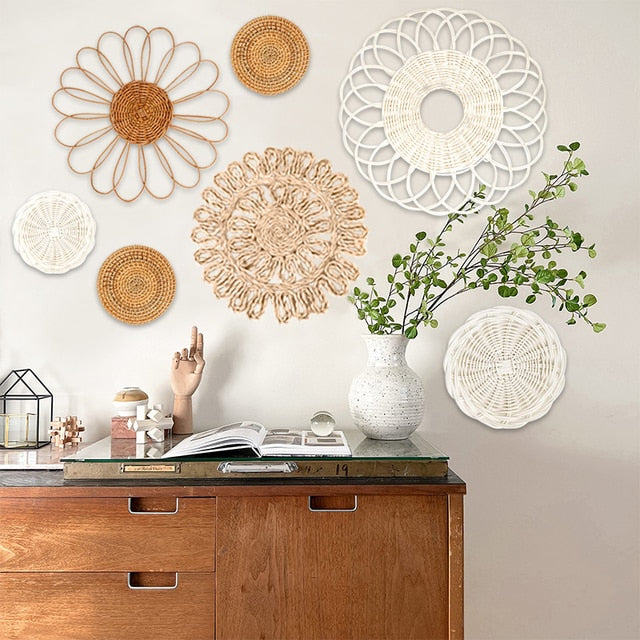 Hanging Woven Plate Wall Decor