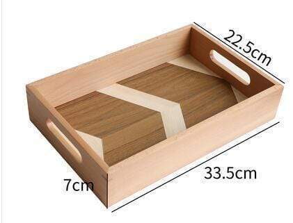 Geometry Splice Wooden Serving Tray - Nordic Side - bis-hidden, Dining, plates