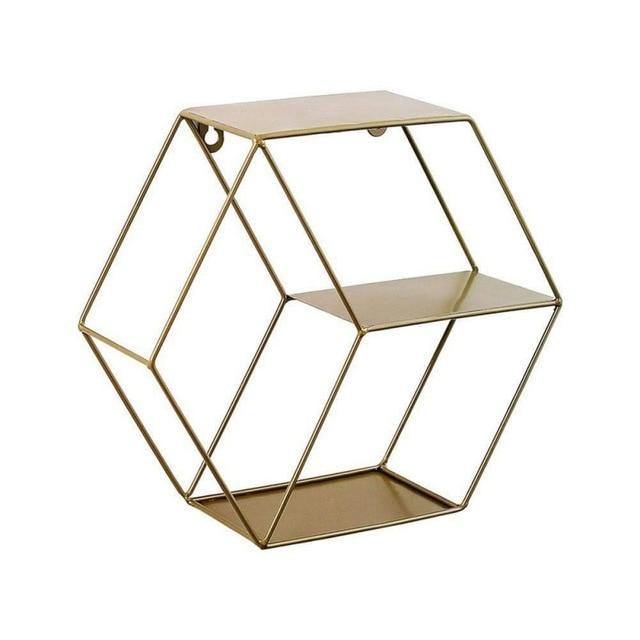 Stylish Floating Shelves - Nordic Side - floating, hexagon, shelf, shelves, stylish