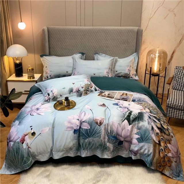 Peacock Luxury Egyptian Cotton Duvet Set