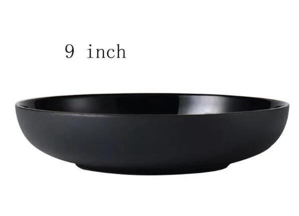 Rigorous Black Dining Set - Nordic Side - bis-hidden, bowls, Dining, plates