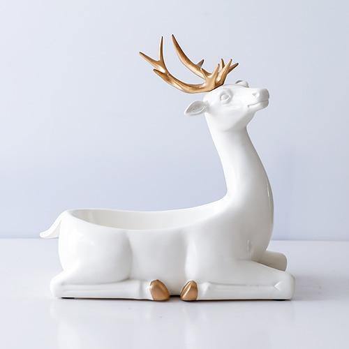 Deer Holder Figurine - Nordic Side - deer, holder