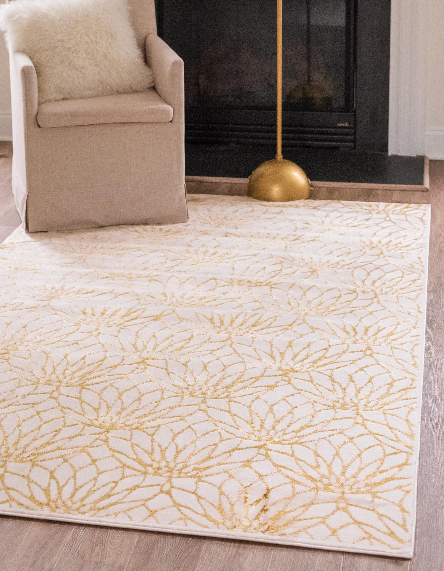 Ellison - Lotus Flower Pattern Luxury Rug - Nordic Side - abstract-rug, Area-rug, feed-cl0-over-80-dollars, geometric-rug, hallway-runner, large-rug, luxury-rug, modern, modern-rug, round-rug