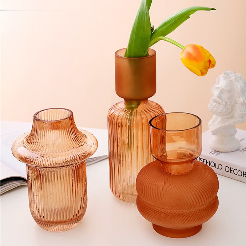 Orange Retro Orange Crystal Vase