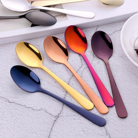 Edrea - Stainless Steel Gold Party Spoons - Nordic Side - 