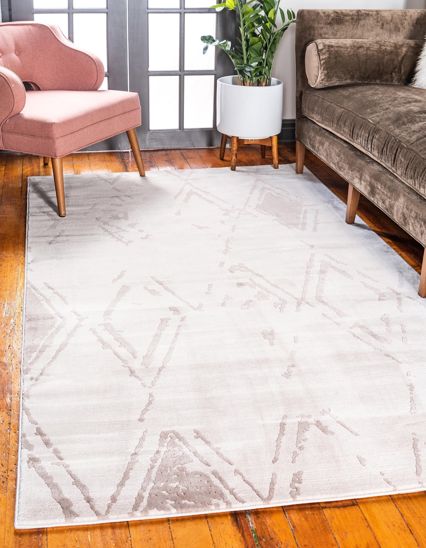 Jakobe - Faded Diamond Pattern Area Rug - Nordic Side - feed-cl0-over-80-dollars, unique-loom, us-only, us-ship