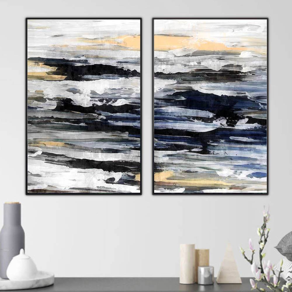 Layered Abstract Canvas - Nordic Side - 