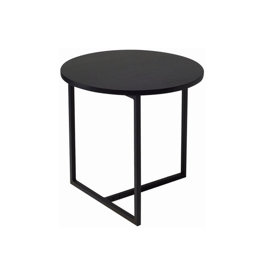 Turner - Black Round Side Table - Nordic Side - 06-01, feed-cl0-over-80-dollars, feed-cl1-furniture, gfurn, hide-if-international, modern-furniture, us-ship