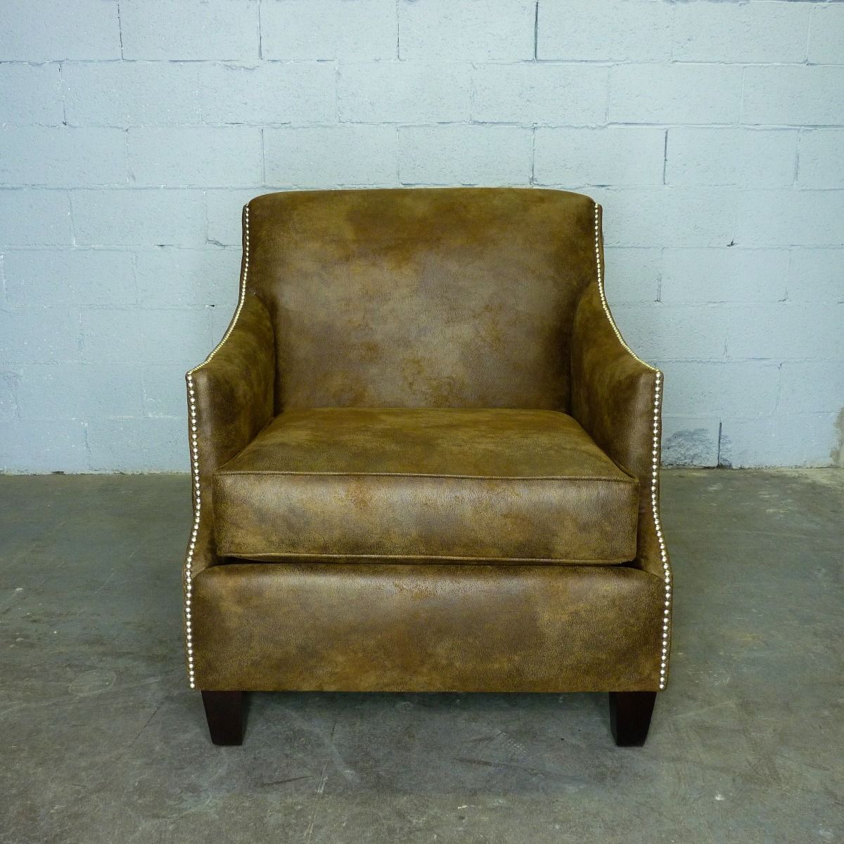 Vintage Industrial Leather Arm Chair - Nordic Side - 10-18, feed-cl0-over-80-dollars, furniture-pipeline, furniture-tag, US