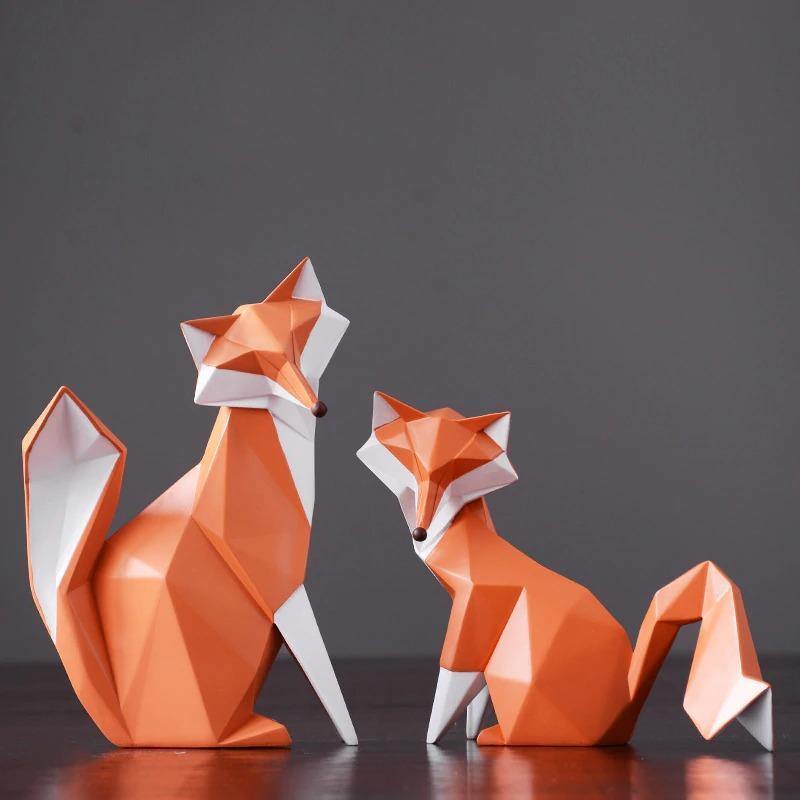Decorative Fox Figurines - Nordic Side - decorative, figurines, fox