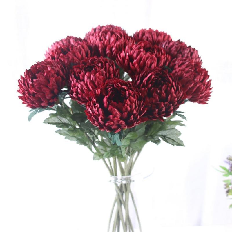 Artificial Chrysanthemum Bouquet (10pcs)