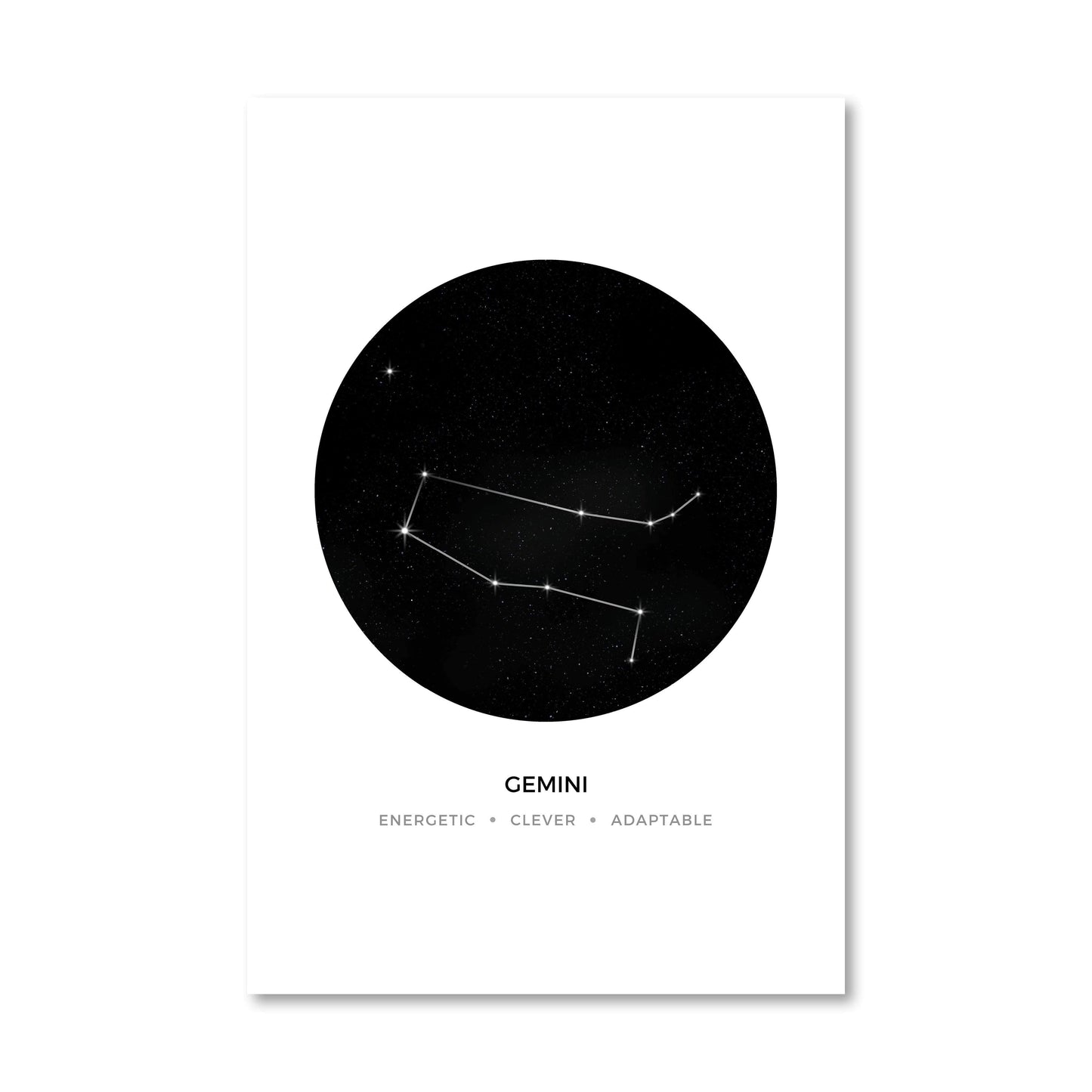 Gemini Traits Canvas - Nordic Side - 